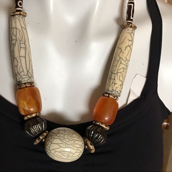 NWOT Vintage NECKLACE .Made in India   Length 25" - Picture 6 of 8